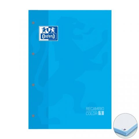 RECAMBIO OXFORD SCHOOL COLOR 1 ENCOLADO A4+ 80h 90