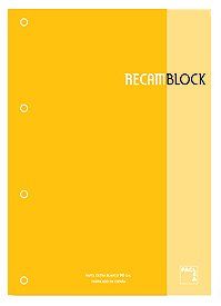 RECAMBIO PACSA XBLOCK ENCOLADO A4 80h 90g 4 TALADR