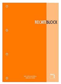 RECAMBIO PACSA XBLOCK ENCOLADO A4 80h 90g 4 TALADR