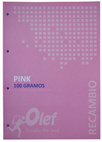 RECAMBIO OLEF A4 80h 100gr 4 TALADROS CUADRIC.5x5