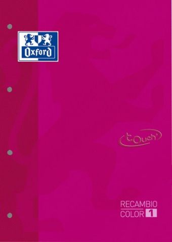 RECAMBIO OXFORD SCHOOL COLOR 1 TOUCH ENCOLADO A4+