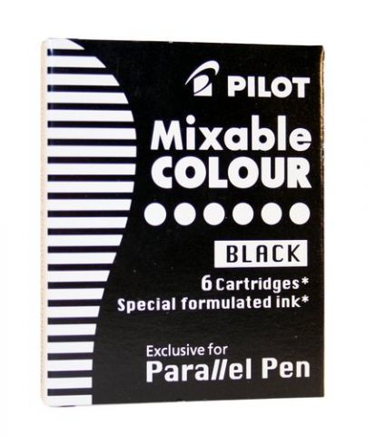 RECAMBIO PILOT PLUMA PARALLEL PEN NEGRA CAJA de 6