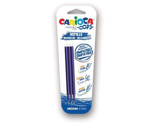 RECAMBIO CARIOCA OOPS BORRABLE AZUL BLISTER de 3