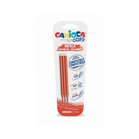 RECAMBIO CARIOCA OOPS BORRABLE ROJO BLISTER de 3