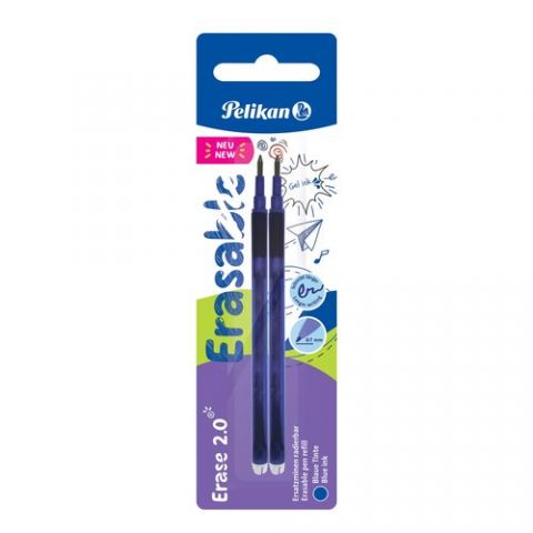 RECAMBIO PELIKAN ERASE 2.0 AZUL BLISTER de 2 (9585