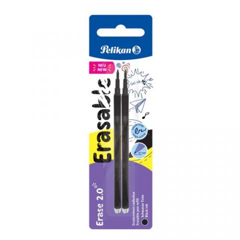 RECAMBIO PELIKAN ERASE 2.0 NEGRO BLISTER de 2 (958