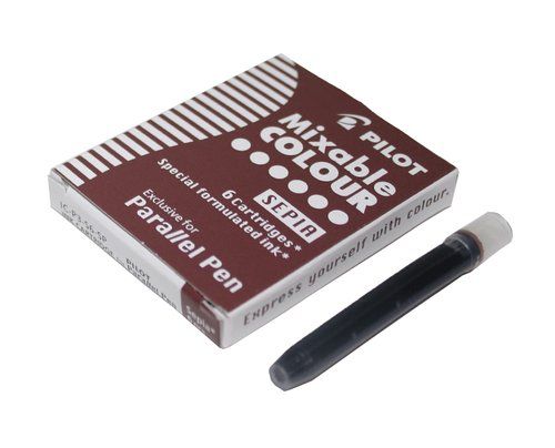 RECAMBIO PILOT PLUMA PARALLEL PEN SEPIA CAJA de 6