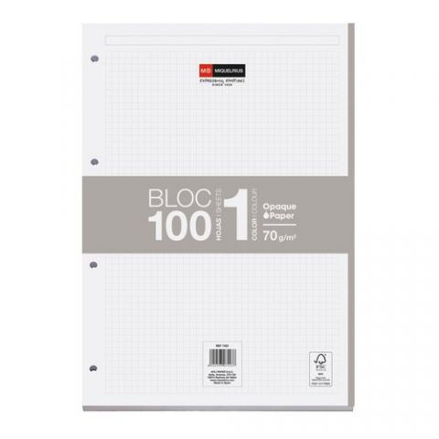 RECAMBIO MIQUELRIUS NOTEBOOK 1 A4 100h 90gr ENCOLA