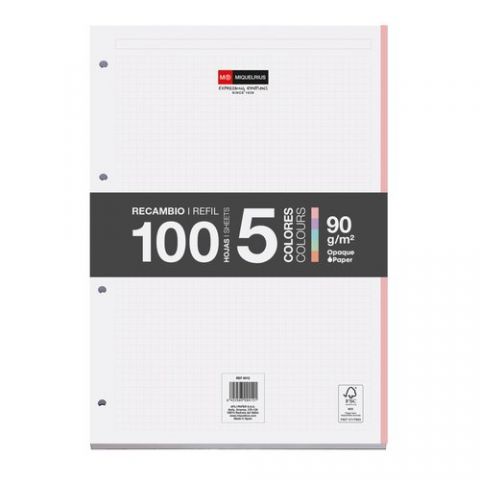 RECAMBIO MIQUELRIUS NOTEBOOK 5 A4 100h 90gr ENCOLA