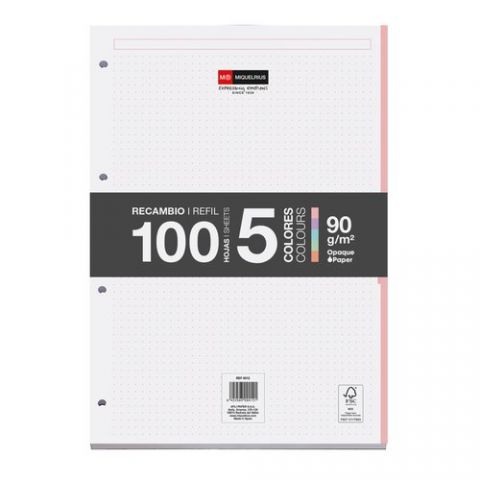 RECAMBIO MIQUELRIUS NOTEBOOK 5 A4 100h 90gr ENCOLA