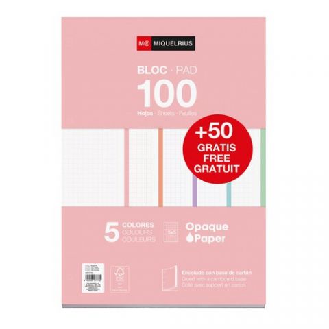 RECAMBIO MIQUELRIUS NOTEBOOK 5 A4 100+50h 90gr ENC
