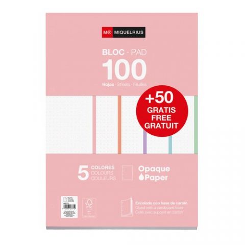 RECAMBIO MIQUELRIUS NOTEBOOK 5 A4 100+50h 90gr ENC