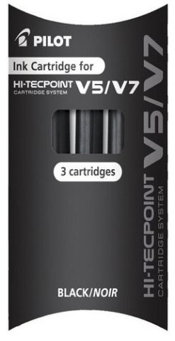 RECAMBIO PILOT ROLLER V-5 RECARGABLE NEGRO BLISTER