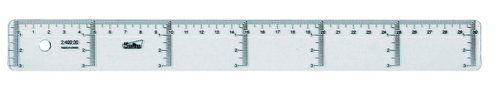 REGLA CRISTAL SAFTA 30 CENTIMETROS