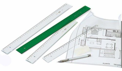 REGLAS GRADUADA S/BISEL TRANSP 50 CMS