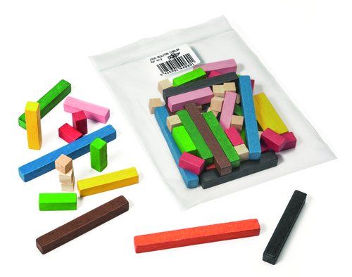 REGLAS REGLETAS MADERA BOLSA 63 PIEZA