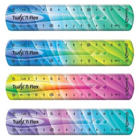 REGLA MAPED TWIST&FLEX 15 CMS DECORADA FLEXIBLE IR