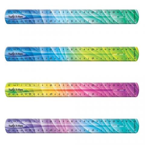 REGLA MAPED TWIST&FLEX 30 CM DECORADA FLEXIBLE IRR