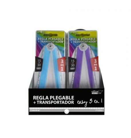 REGLAS COLORLINE 3 EN 1 SURTIDO EXPOSITOR de 24