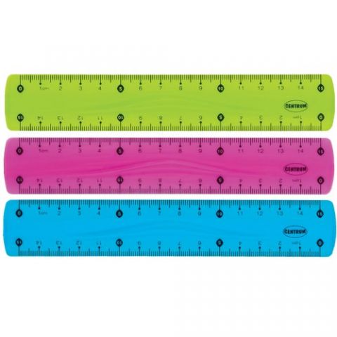 REGLA CENTRUM FLEXIBLE 15 CM SURTIDO