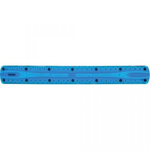 REGLA CENTRUM FLEXIBLE 30 CM AZUL