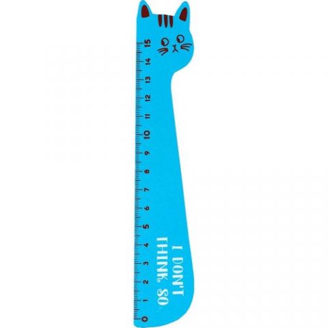REGLA de MADERA CENTRUM 15 CM GATO SURTIDO