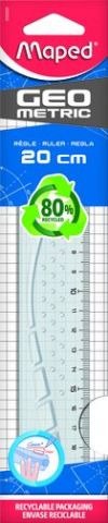 REGLA MAPED 20 CMS GEOMETRIC RECICLADA