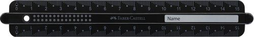 REGLA FABER-CASTELL DOTS 15 CM. NEGRO