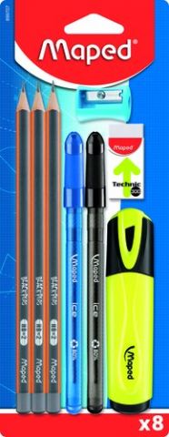 SET MAPED ESCRITURA 8 PIEZAS