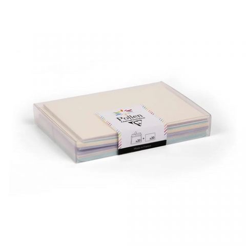 SET CARTAS CLAIREFONTAINE POLLEN 20 SOBRES 114x162