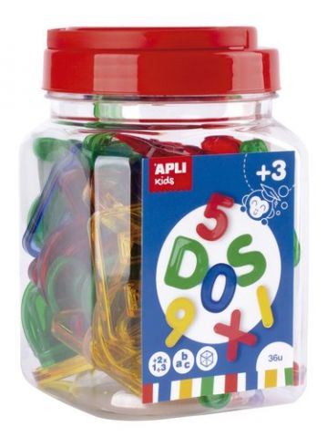 JUEGO EDUCATIVO APLI KIDS LETRAS Y NUMEROS TRANSPA