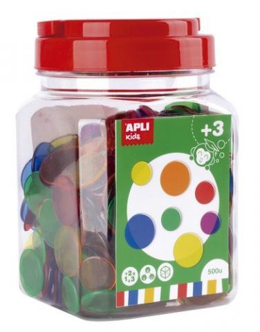 JUEGO EDUCATIVO APLI KIDS PIEZAS TRANSPARENTES PAR