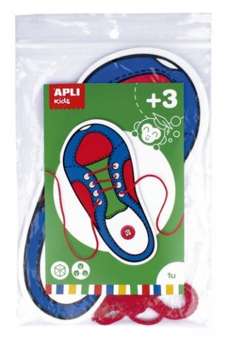 JUEGO EDUCATIVO APLI KIDS ATA ZAPATOS CORDON ROJO