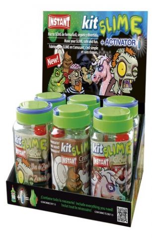 JUEGO INSTANT SLIME KIT COMPLETO SURTIDO EXPOSITOR