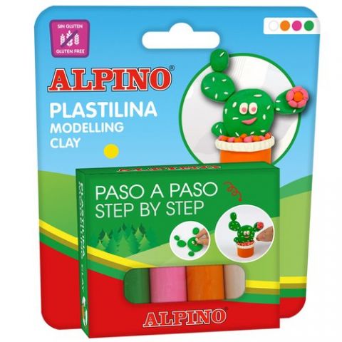 JUEGO ALPINO MODELA CACTUS 4x25g EXPOSITOR DE 12