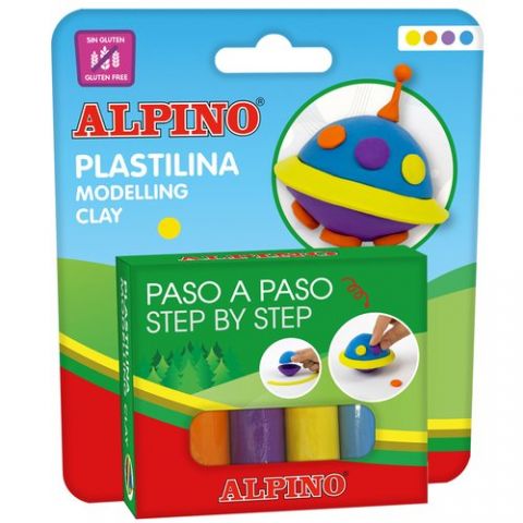 JUEGO ALPINO MODELA OVNI 4x25g EXPOSITOR DE 12