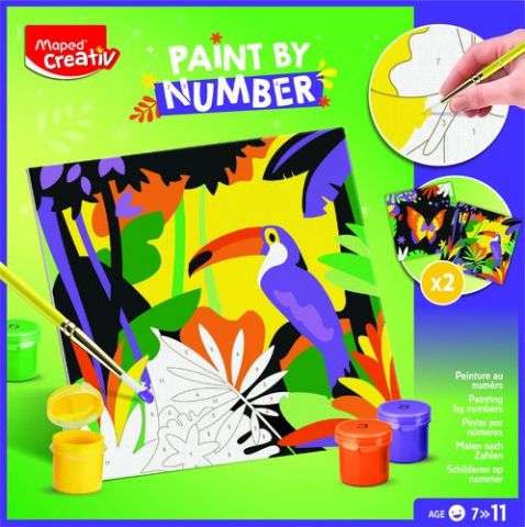 MAPED CREATIVE PINTA POR NUMERO LORO/MARIPOSA