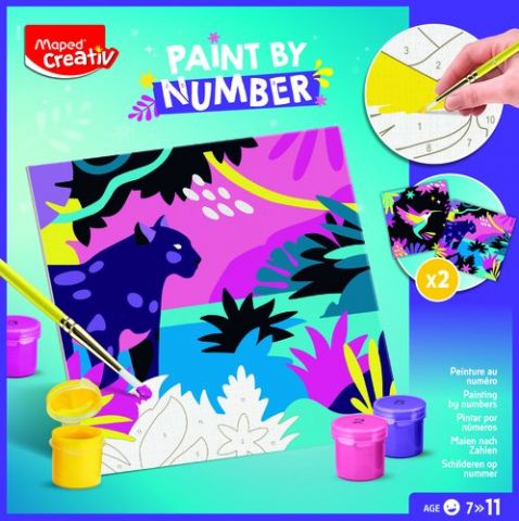 MAPED CREATIVE PINTA POR NUMERO LEOPARDO/PAJARO