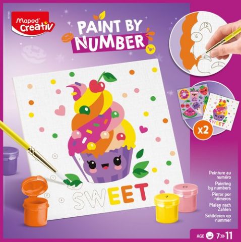 MAPED CREATIVE PINTA POR NUMERO KAWAI FOOD SWEET