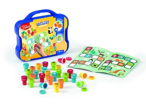 MAPED CREATIVE MALETIN DE 26 SELLOS (ANIMALES)