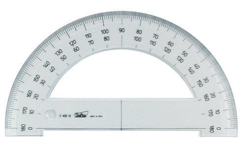 SEMICIRCULO CRISTAL SAFTA 15 CENTIMETROS