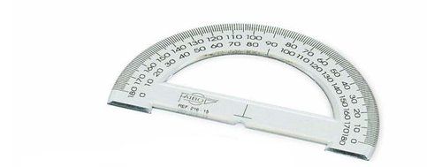 SEMICIRCULO FAIBO BISELADO 15 cm TRANSPARENTE