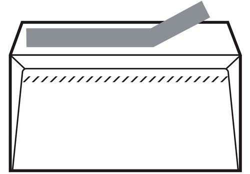 SOBRE SAM 115x225 BLANCO 90g OPEN (SILICONA) CAJA