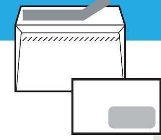 SOBRE SAM 110x220 BLANCO 90g OPEN V.DCHA.(SILICONA