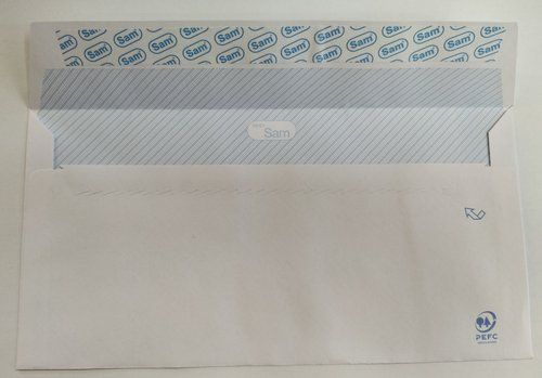 SOBRE SAM 115x225 BLANCO 90g OPEN V.IZQUIERDA (SIL