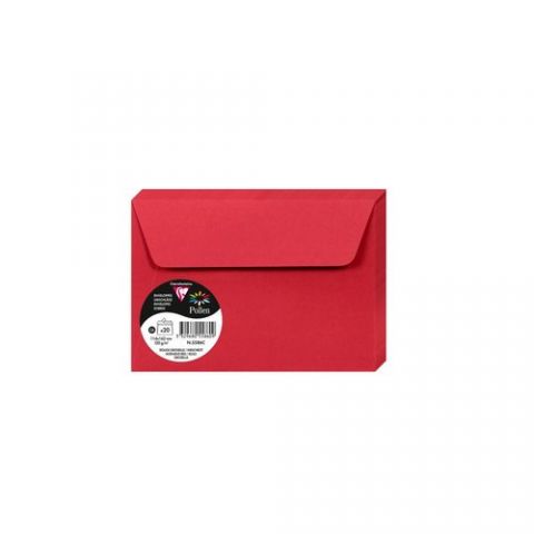 SOBRE CLAIREFONTAINE POLLEN 114x162 120g ROJO GROS