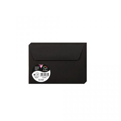 SOBRE CLAIREFONTAINE POLLEN 114x162 120g NEGRO PAQ