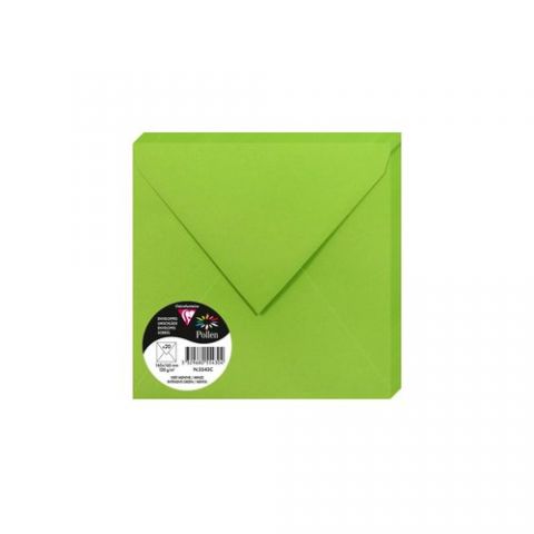 SOBRE CLAIREFONTAINE POLLEN 165x165 120g VERDE MEN