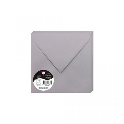 SOBRE CLAIREFONTAINE POLLEN 165x165 120g GRIS KOAL