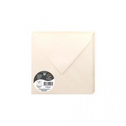 SOBRE CLAIREFONTAINE POLLEN 165x165 120g MARFIL ME